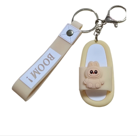 Labubu Yellow Bunny Keychain with Strap - Picture 3 of 3